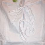 Lisa Says Gah New Alexa Shirtdress White Floral Embroidered Mini Dress White Tie Photo 6