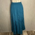 Soft Surroundings  Teal Maxi Skirt Size PM Photo 11