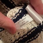 Madewell  Crochet-Knit Crewneck Sweater‎ Sleeveless Tank in Striped Sz L NEW Photo 7