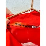 THEBE MAGUGU Red Gradient Asymmetric Pleated Cocktail Collared Chiffon Dress M Size M Photo 10