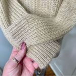 Urban Outfitters  BDG Mohair Cable Knit Crewneck Sweater Tan Beige Size Medium Photo 5