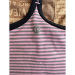 Lululemon  Athletica Pink Gray Striped Luon Power Y Tank Top Photo 3