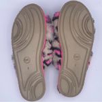 Wonder Nation faux fur cheetah print crisscross slide slippers women Size 6 Photo 11