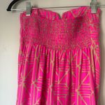 Alice & Trixie  Abstract Print Long Maxi Strap-less Silk Dress Size Small Photo 3