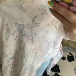 Free People anthropologie white floral flowy kimono shall Photo 98