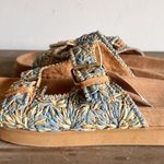 Mila Paoli Woven 2 Strap Women's Buckle Sandal Size 9 #B1944 Blue Photo 3