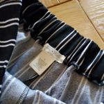 Ultra Flirt  Women’s Taper Leg Pull On Cropped Pants, Stripes, Large Photo 1