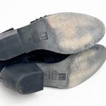 Eileen Fisher Walt Black Leather Side Cutout Cross Strap Heel Booties, Size 8.5 Photo 7