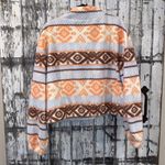 SO  tribal fleece cropped zip up jacket Photo 3