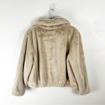 French Connection  Faux Fur Full Zipper Long Sleeves Pockets Lined Jacket Medium Photo 1