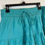 Free People Free-est Zaria Mini Skirt Smocked Lace Tiered Mermaidcore Medium Photo 3