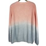 Revolve 525 America Emma Shaker Sweater Ombre Tie Dye Cotton Sz Small Boho Pink Photo 2