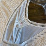 Free People  Abigail Tee White Lace Oversized Loose Fit Top Lattice Boho Prarie Photo 4