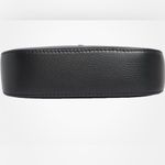 Small HOBO Black Leather Shoulder Bag with Gold Chain Photo 2