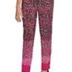 DKNY women's size XS thin silky pink orange cheetah / leopard print lounge pants Photo 1