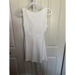 White Mini Dress Sleeveless Ruched Bodycon Party Cocktail‎ Dress Photo 2
