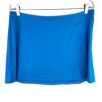 Lands' End  Swim Skirt 12 Turquoise Front Slit Photo 3