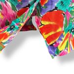 Vintage Jessica Howard Petite Yellow Pink Floral Wiggle Dress Bow Detail Mini Size 4P Photo 8