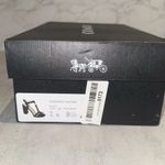 Coach Margaret Leather Sandal Black 6 B (M) $258 Retail Photo 4