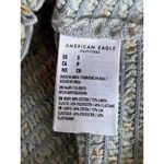 American Eagle  Green/Cream Floral Smocked Short Puff Sl‎ Top Size S NWT Linen Photo 5