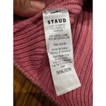 STAUD Pink Aura ribbed wool-blend sweater sz Medium Photo 12