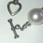 White Faux Pearl Pink Beaded 3D Resin Flower Floral Boho Necklace Photo 5