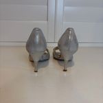 Ivanka Trump Silver Suede Nanci 3 Inch Embellished Heels Size 7 1/2 M Photo 3