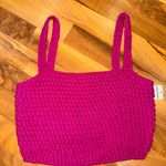 Saltwater Luxe  Kenan net midi crop top tank fuchsia NWT size small‎ boho Photo 0