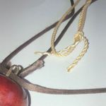 Vintage Wooden Apple & #1 School Teacher Lot of 2 Beaded Boho Necklaces Photo 3