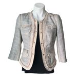 White House | Black Market Patch Pocket Tweed Jacket, Sz 4 Photo 2