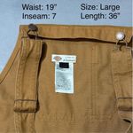 Dickies Women's Brown Canvas Overalls Size Large Photo 3