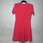 White Birch Pink Wrap Dress Size Large Short Sleeve Fit & Flare Casual Women Photo 6