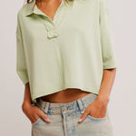 Free People Light Green Short Sleeve Tee Photo 0