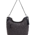 The Sak new ᯾ Indio Small Crochet Tote Handbag Bag ᯾ Urban Static Charcoal Knit Photo 1