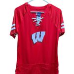 Women’s Size Large Box Seat Clothing Wisconsin Badger Jersey NWT Red Photo 0