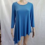 Cato Women Tops S Blue Round Neck 3/4 Sleeve Photo 1