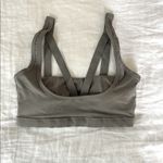 MGY Studio Strappy Corset Style Sports Bra Gray Size S Photo 1