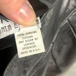 Vintage 100% Leather Firenze Santa Barbara Size 12 Black Photo 4