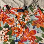 Floral Orange and Green Women's Skirt Size XL Photo 2