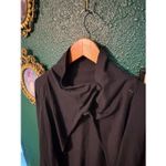 Lululemon  Rulu Rally Wrap Women 4 Black Snap Neck Open Cardigan Cozy Stretch Photo 1