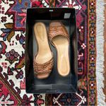 NWT STAUD Woven Leather Slide Sandals Tan Size 9.5 Photo 1