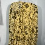 Topshop  Yellow and Black Floral  Dress Size 2 NWOT Photo 6