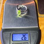 Natural Peridot Sterling Silver Marquise Ring Size 7 Green Photo 8