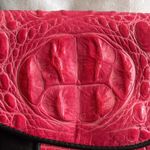 Vintage Hot Pink D’Onofrio Alligator Leather Crossbody Purse Bag Brass Hardware Photo 1