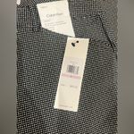 Calvin Klein Women's Black and White Checkered Trousers Photo 2