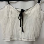Princess Polly  White Lace-Up Tank Top Photo 4