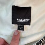 Melrose and Market Melrose Off White Black Eyelash Lace Bodycon Sheath Knee Length Dress Size 8 Photo 5