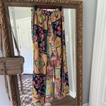 Johnny Was  JAPER SMOCKED WAIST PANT Floral Patchwork Wide-Leg Pants Photo 6