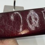 Christian Dior Vintage Trotter Burgundy Patent Leather Wallet Photo 6