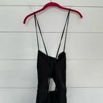 Free People  Women’s Medium Black Marbella Linen Jumpsuit Photo 3
